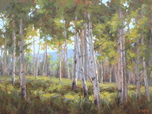 Janet Anderson August Aspens Oil Painting Entry June