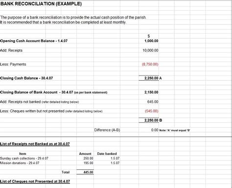 13 Simple Bank Reconciliation Examples and Solutions (Templates ...