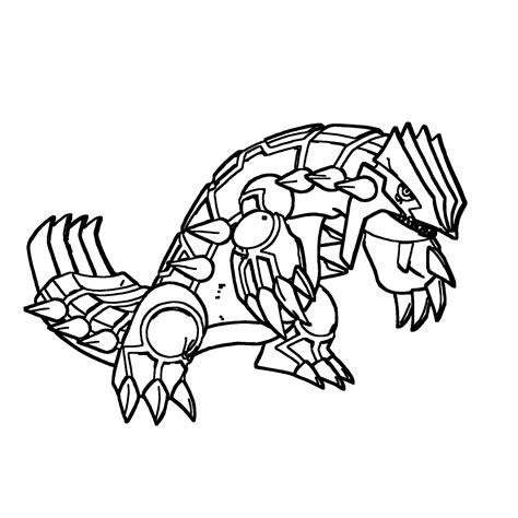 Groudon Coloring Page Print Ideashortcut