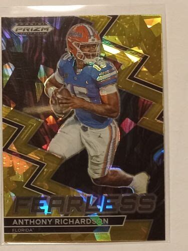 Anthony Richardson 2023 Panini Prizm Draft Picks Gold Ice Prizm Rc