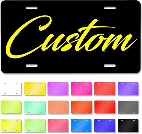 amazoncom custom license plate  front  car custom personalized