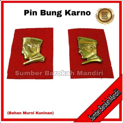 Jual Pin Bung Karno / Pin bross wing lencana Motif Bung Karno peniti ...