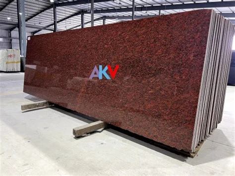 Slab Polished Jhansi Red Granite Thickness 15 20 Mm At Rs 90square