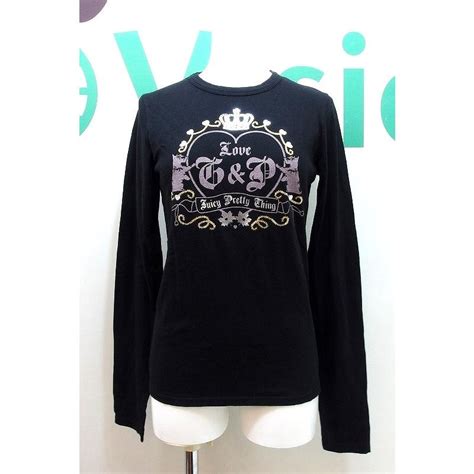 Juicy Couture ジューシークチュール タグ付き 長袖tシャツ S 黒 Kz4222185537 Visionヤフー