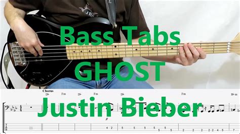 Justin Bieber Ghost Bass Cover With Tabs In Video Youtube