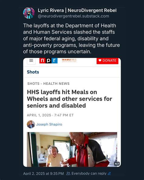 The layoffs at the Department of... - Neurodivergent Rebel | Facebook