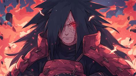 Naruto Madara Red Eyes Desktop Wallpaper Anime 4k Wallpaper