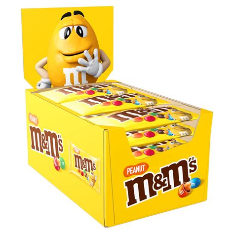 Mandms Milk Chocolate Crunchy Peanut Bag 45g Bb Foodservice