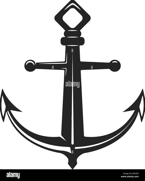 Vintage Anchor Illustration Isolated On White Background Vector