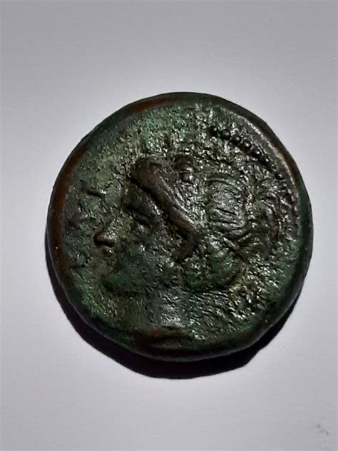 Sicilia Syracuse 344 317 BC AE Hemilitron Wreathed Hea Flickr