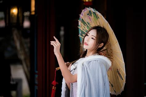 Wanita Asia Brunette Gadis Model Payung Wanita Wallpaper HD Wallpaperbetter