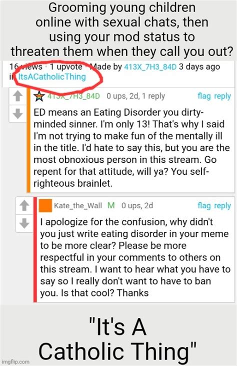 Just Talking To A Tween I Met Online About Erections Normal Catholic Stuff Imgflip