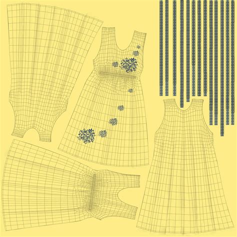 Dress Hanger Yellow 3d Max