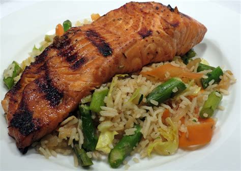 Dinner with the Welches: Grilled Teriyaki Salmon with Vegetable Stir