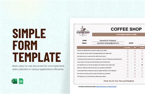 Free Form Templates in Excel to Download