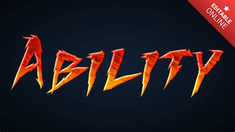 ability text effect generator