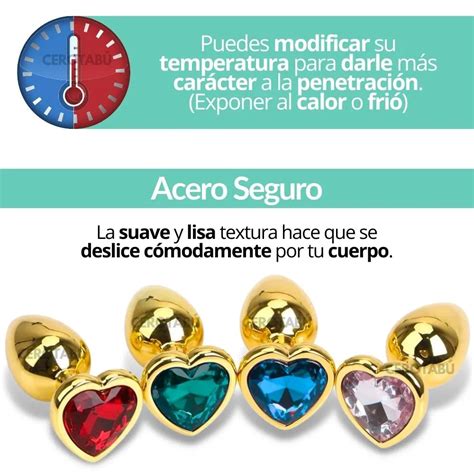 Plug Anal Dilatador Corazon Acostumbrador Talla L Grande Luegopago