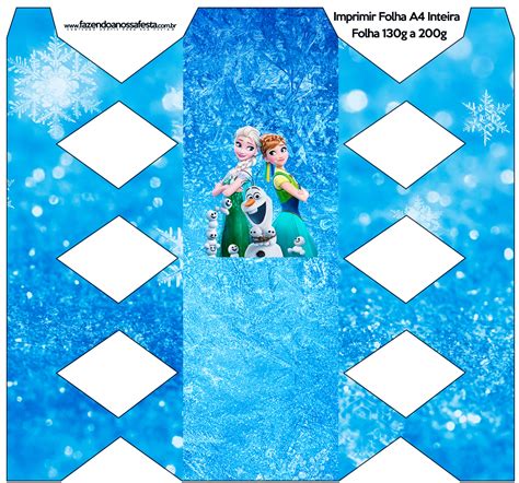 Caixa Bala Frozen Febre Congelante Fazendo A Nossa Festa