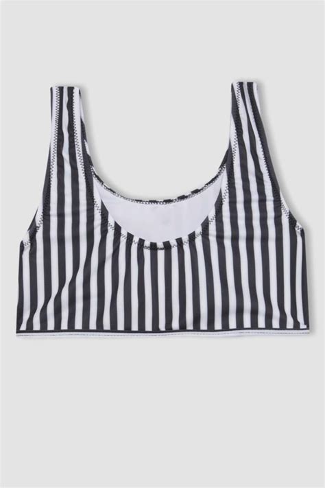 Black GIRLS TEENS Girl Striped 2 Piece Bikini Set 3081005 DeFacto