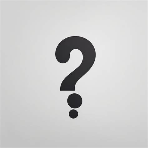 Premium AI Image | vector white question mark background in minimal style