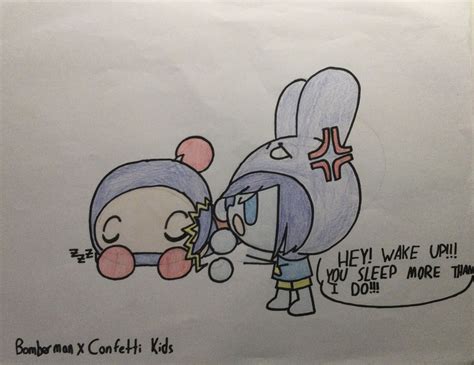 Bomberman X Confetti Kids Blue And Haru By Emi Chan2003 On Deviantart