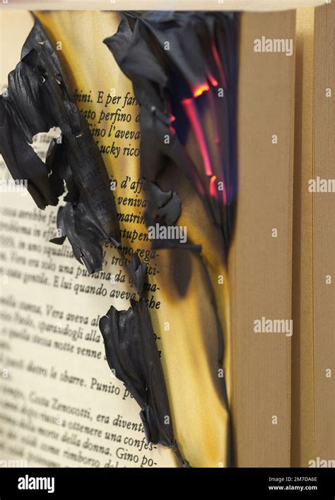 book  fire stock photo alamy