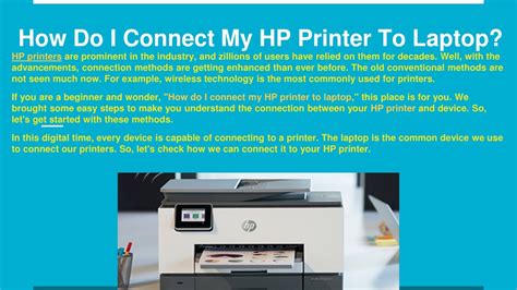 Ppt Connect My Hp Printer To Laptop Powerpoint Presentation Free Download Id12645029