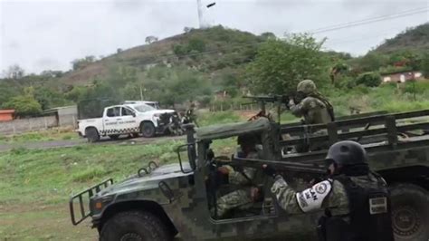 Enfrentamiento Entre Guardia Nacional Y Supuestos Integrantes Del CJNG