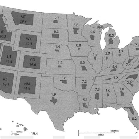 2. Federal land as a percentage of total state land area. Courtesy of ...