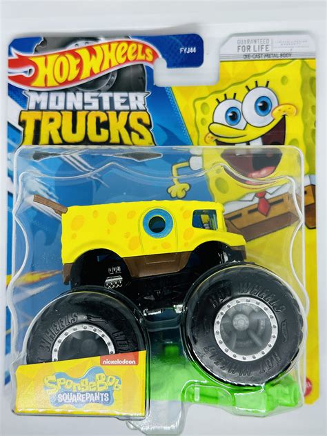 Amazon Hot Wheels Monster Trucks Bob Esponja 2023 Mix 1 2
