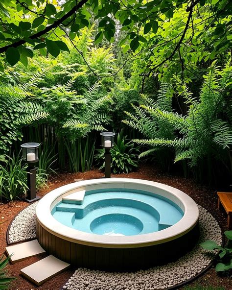 Sunken Hot Tub Ideas For Relaxing Outdoor Spaces