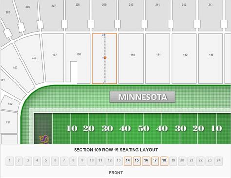 Tcf Bank Stadium Interactive Seating Chart | Awesome Home