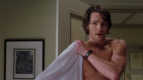 Auscaps Jared Padalecki Shirtless In New York Minute