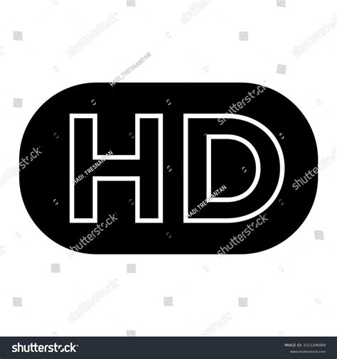 High Definition Icon Recording Quality Level Stock Vector (Royalty Free