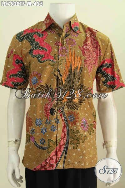 Baju Batik Pria Muda Pakaian Batik Buatan Solo Asli Lengan Pendek Di