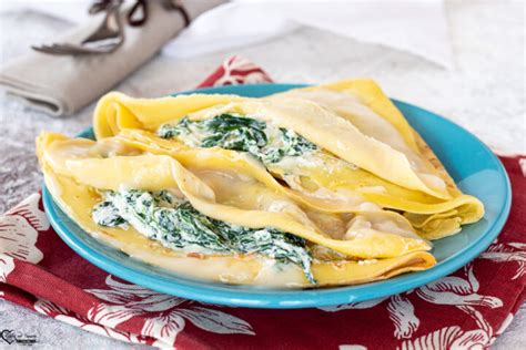 Crespelle Ricotta E Spinaci Ricetta Crepes Salate Ricotta E Spinaci