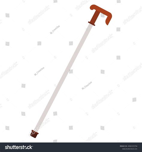 Walking Stick Flat Clipart Vector Illustration Stock Vector (Royalty Free) 2092372756 | Shutterstock