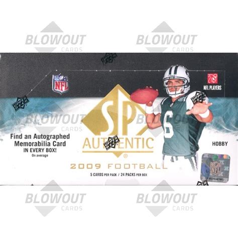 Upper Deck Sp Authentic Football Hobby Box Case