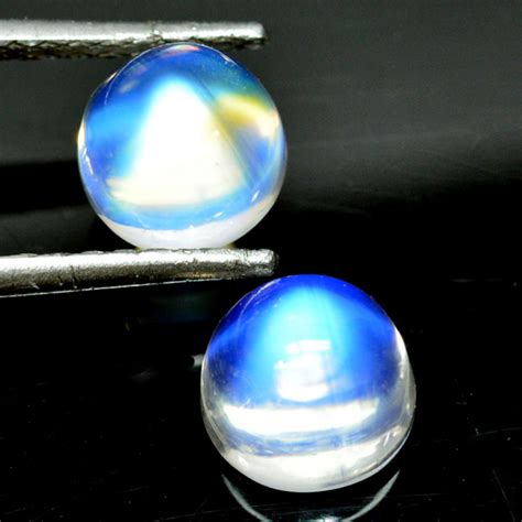 635ct Natural Royal Blue Moon Stone Round Cab 8mm