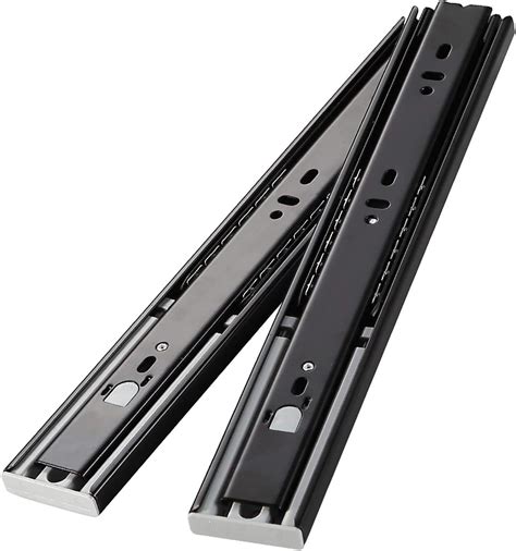 AOLISHENG Push To Open Drawer Slides 12 Inch Ball Bearing Side Mount