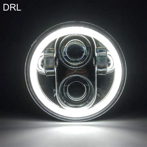 Auto Parts 5 75inch Headlight Chrome And Black 5 3 4 Led Headlight 5 75 Projector Lamp For