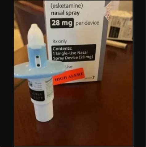 Esketamine Spravato Nasal Spray Strength 28 Mg UK Safe Shipping At Rs