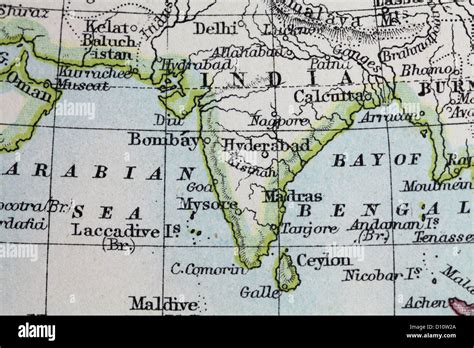 Goa old map hi-res stock photography and images - Alamy