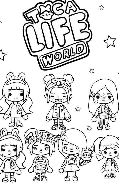 Desenhos Para Colorir Toca Life World