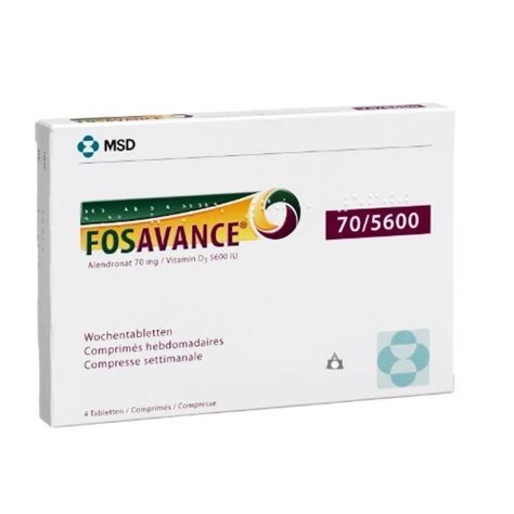 Fosavance ® 70 Mg 2800 Iu Alendronic Acid 70 Mg Colecalciferol