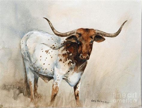longhorn cattle canvas  jorja tolman blog