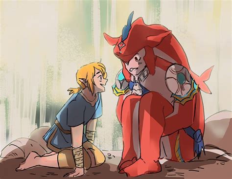 A Headcanon Of Link And Sidon Having A Date Behind One Of Zora Domains