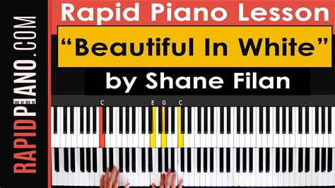 Beautiful In White Chord Piano - Chord Walls