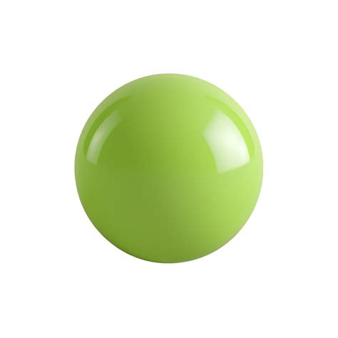 green ball  transparent background ai generated  png