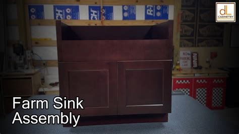 How to Assemble a Farmhouse Sink Base Cabinet - YouTube